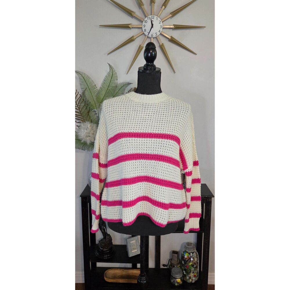NWT Striped Oversided Sweater-Sz XS